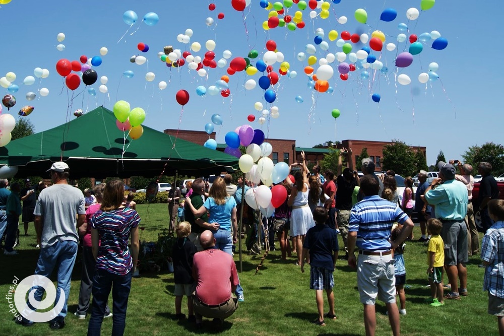 siatka na balony z helem - wypuszczanie balonów do nieba